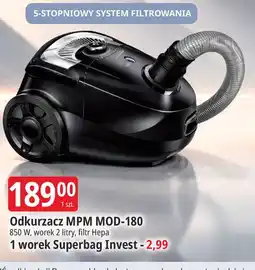 E.Leclerc Odkurzacz MPM MOD-180 oferta