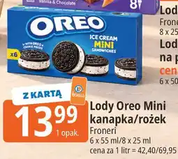 E.Leclerc Lody Oreo Mini kanapka/rożek Froneri oferta