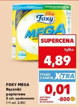 Kaufland FOXY MEGA Ręczniki papierowe 2 szt. opakowanie (=1 szt. 2,45) oferta