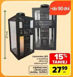 Carrefour Latarenka LED z modlitwą „Wieczny odpoczynek” oferta