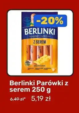 Biedronka Berlinki Parówki z serem 250 g oferta