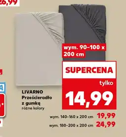 Kaufland Prześcieradło z gumką Livarno oferta
