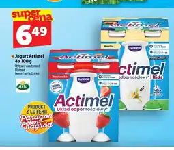 Topaz Jogurt Actimel wanilia 4-pak Danone oferta