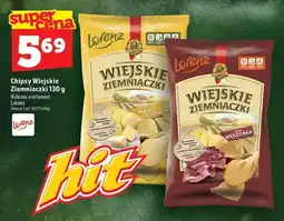Topaz Chipsy Wiejskie Ziemniaczki o smaku masło z solą Lorenz oferta