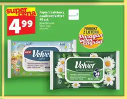 Topaz Papier toaletowy nawilżany Velvet Rumianek oferta