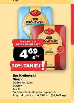 Netto Ser Królewski w plastrach Sierpc oferta