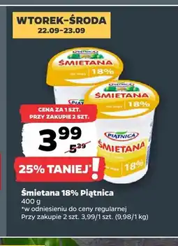 Netto Śmietana Piątnica 18% oferta