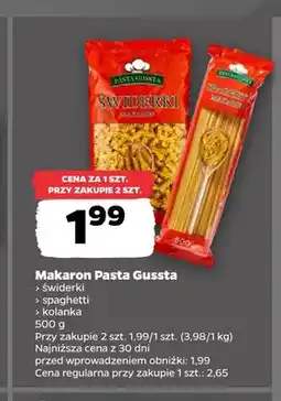 Netto Makaron Pasta Gussta świderki oferta