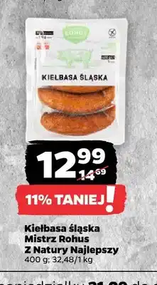 Netto Kiełbasa śląska Mistrz Rohus Z Natury Najlepszy oferta
