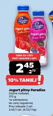 Netto Jogurt pitny truskawkowy Paradiso oferta