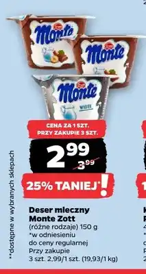 Netto Deser mleczny Monte Zott oferta