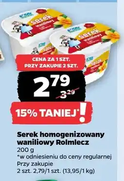 Netto Serek homogenizowany waniliowy Rolmlecz oferta