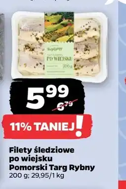 Netto Filety śledziowe po wiejsku Pomorski Targ Rybny oferta