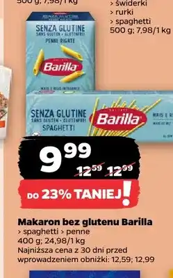 Netto Makaron bez glutenu spaghetti Barilla oferta