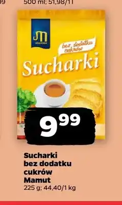 Netto Sucharki bez dodatku cukrów Mamut oferta