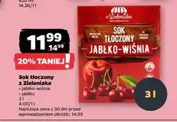 Netto Sok tłoczony z Zieleniaka jabłko-wiśnia oferta