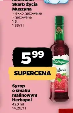 Netto Syrop o smaku malinowym Herbapol oferta