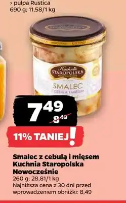 Netto Smalec z cebulą i mięsem Kuchnia Staropolska Nowocześnie oferta