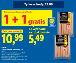 Lidl Parówki z szynki wieprzowej XXL Pikok oferta
