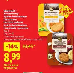 Lidl Kotlet mielony z purée ziemniaczanym i buraczkami Chef Select oferta