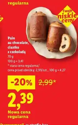 Lidl Pain au chocolate ciastko z czekoladą oferta