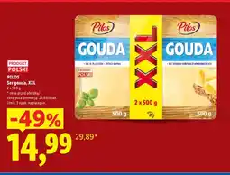 Lidl Ser gouda w plastrach XXL 2-pak Pilos oferta