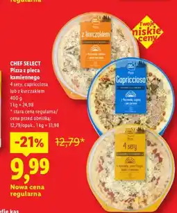 Lidl Pizza z pieca kamiennego 4 sery Chef Select oferta