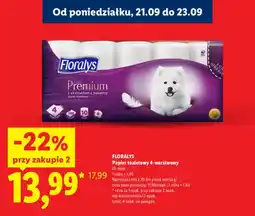 Lidl Papier toaletowy 4-warstwowy Floralys 10-pak oferta