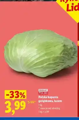 Lidl Kapusta gołąbkowa polska oferta