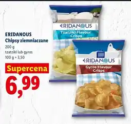 Lidl Chipsy ziemniaczane tzatziki Eridanous oferta