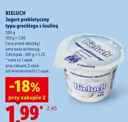 Lidl Jogurt prebiotyczny typu greckiego z inuliną Bieluch oferta