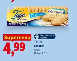 Lidl Ciastka Sasanki Tago oferta