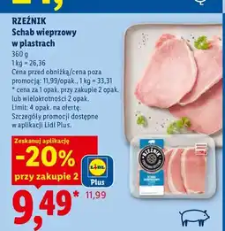 Lidl Schab wieprzowy w plastrach Rzeźnik oferta