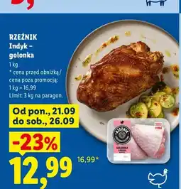 Lidl Indyk golonka Rzeźnik oferta