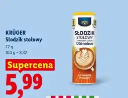 Lidl Słodzik stołowy Krüger oferta