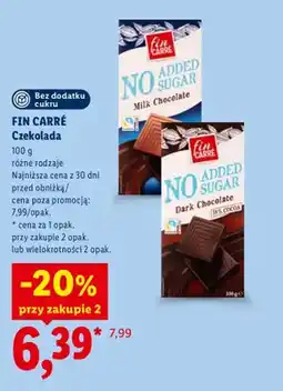 Lidl Czekolada mleczna Fin Carré oferta