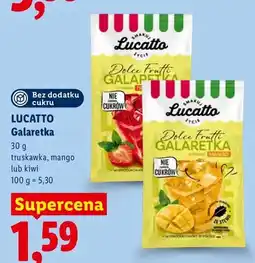 Lidl Galaretka truskawka Lucatto oferta