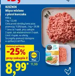 Lidl Mięso mielone z piersi kurczaka Rzeźnik oferta
