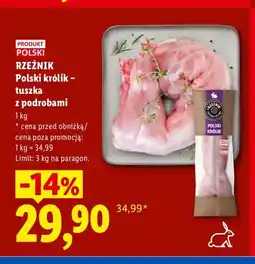 Lidl Polski królik - tuszka z podrobami Rzeźnik oferta