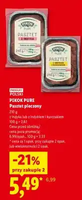 Lidl Pasztet pieczony z indyka Pikok Pure oferta