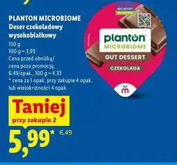 Lidl Deser czekoladowy wysokobiałkowy Planton Microbiome oferta