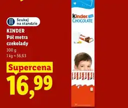 Lidl Pół metra czekolady Kinder oferta