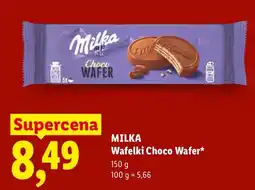 Lidl Wafelki Choco Wafer Milka oferta