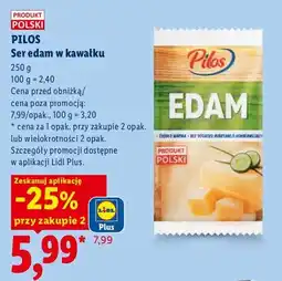 Lidl Ser edam w kawałku Pilos oferta