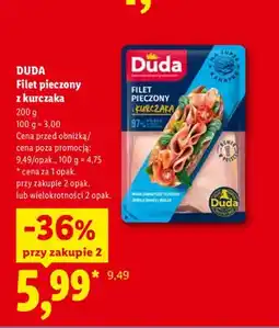 Lidl Filet pieczony z kurczaka Duda oferta
