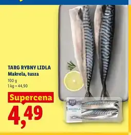 Lidl Makrela tusza Targ Rybny Lidla oferta