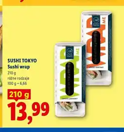Lidl Sushi wrap łosoś łagodny Sushi Tokyo oferta
