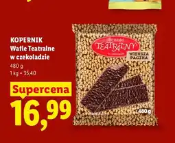Lidl Wafle Teatralne w czekoladzie Kopernik oferta