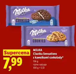 Lidl Ciastka Sensations Oreo Creme Milka oferta