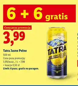 Lidl Piwo Tatra oferta
